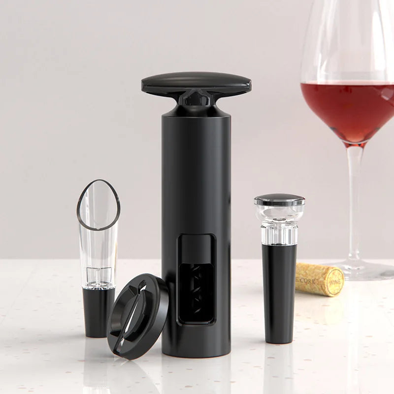 Afralia™ Wine Opener Set - Corkscrew, Stopper & Pourers Kit