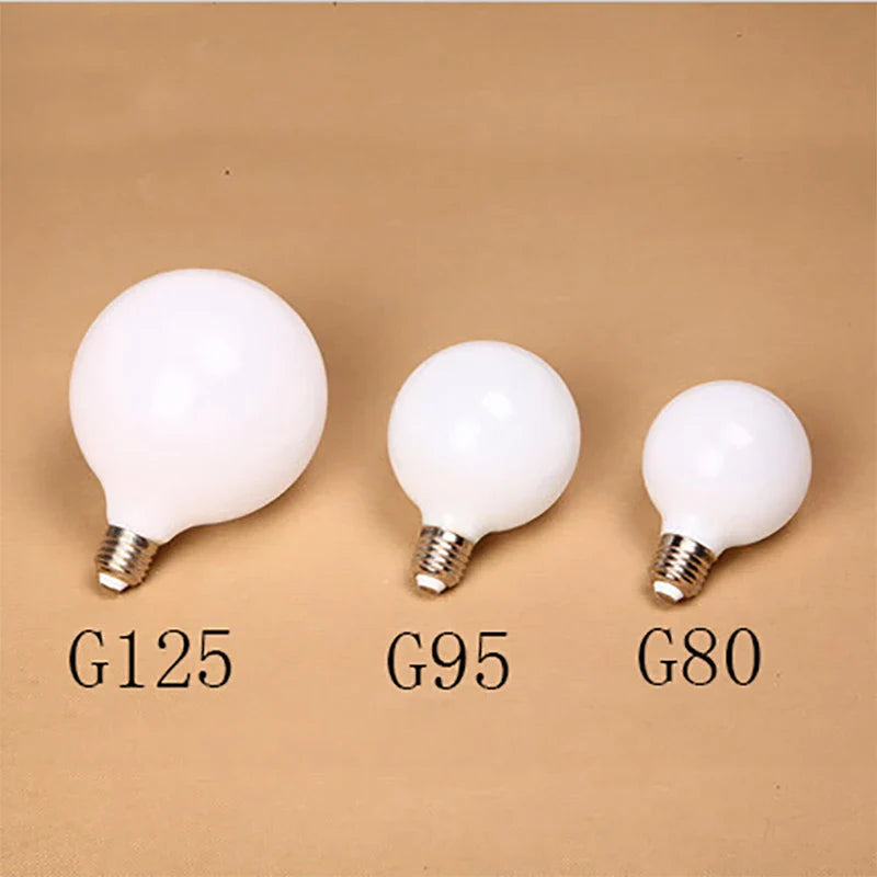 Afralia™ Vintage LED Bulbs E27 G80 G95 G125 Retro Filament Light Glass Antique Lamp