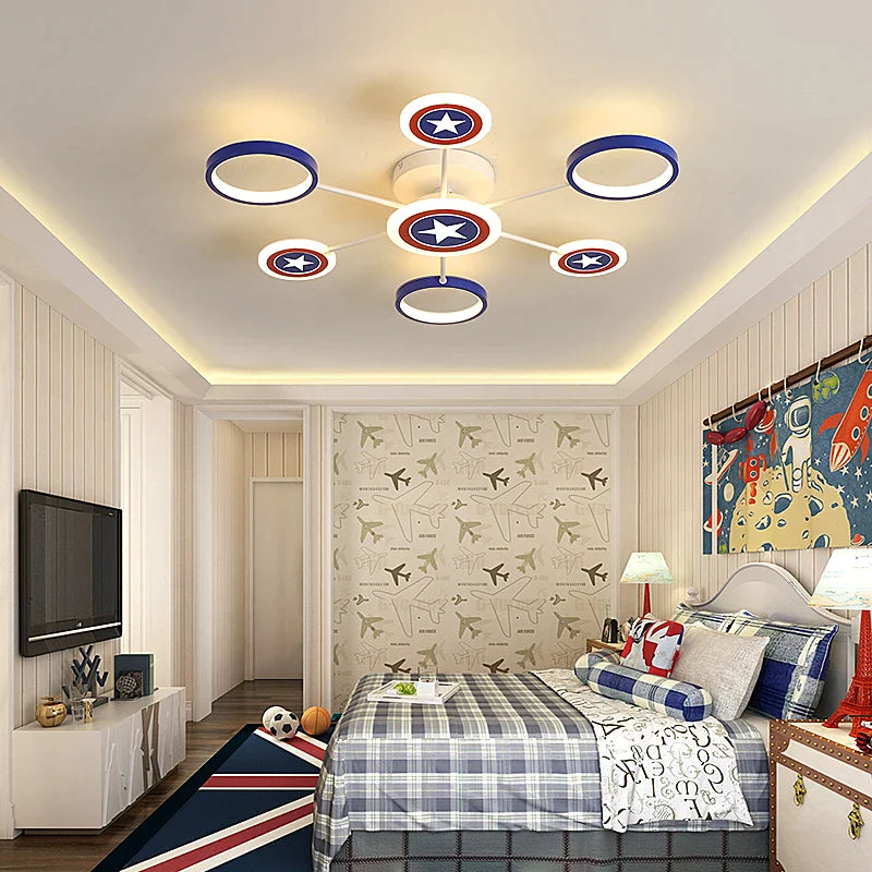 Afralia™ LED Ceiling Light for Kid's Room Chandelier Bedroom Decorative Lamp