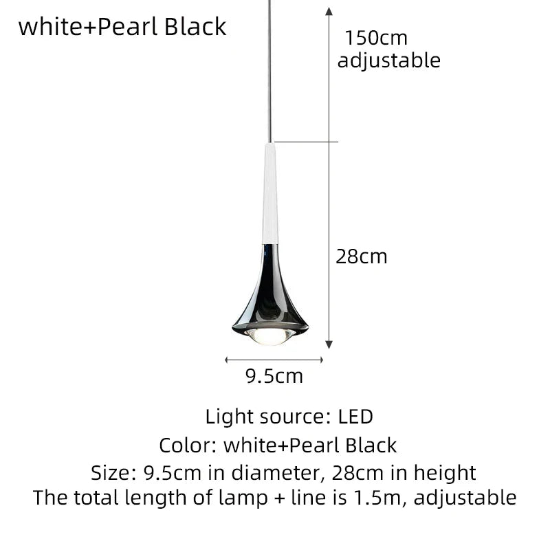 Afralia™ Rain Chrome Pendant Light for Dining Room Minimalism Decor Kitchen Loft