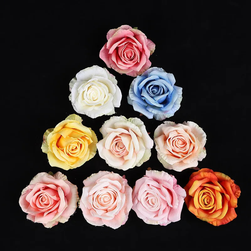 Afralia™ 30PCS Silk Roses Wedding Decor DIY Home Decoration, Brooch Gifts, Candy Box