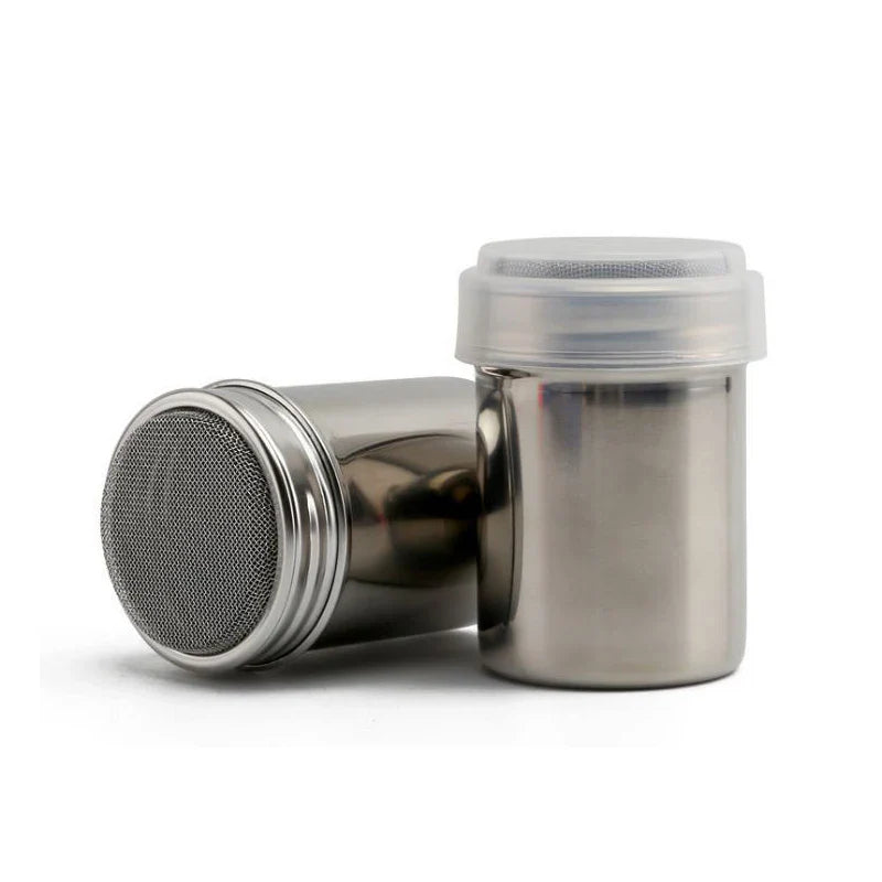 Afralia™ Stainless Steel Coffee Shaker for Kitchen Cake BBQ Powdered Sugar Cocoa Sieve