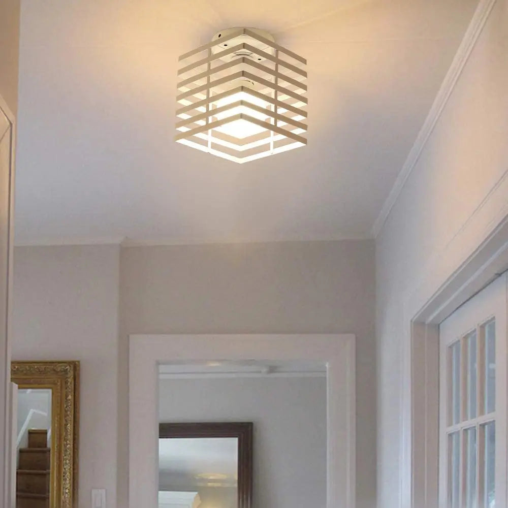 Afralia™ Nordic White LED Ceiling Light for Home Decor