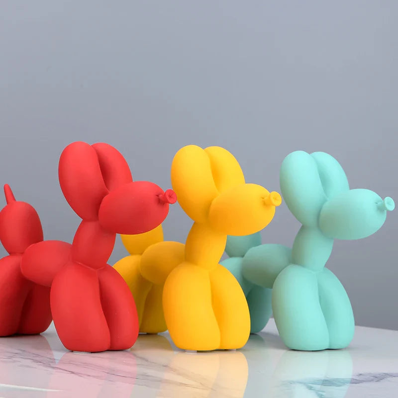 Afralia™ Balloon Dog Sculpture: Modern Resin Home Decor Nordic Animal Figurine