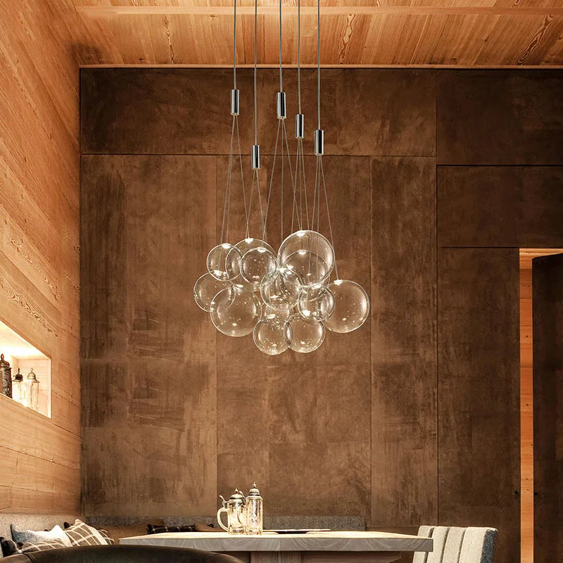 Afralia™ Bubble Glass Pendant Light: Stylish Nordic Home Decor Lighting