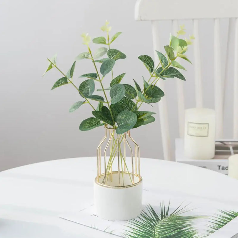 Afralia™ Eucalyptus Leaves Artificial Plants for Home Wedding Decor & Outdoor Christmas Wreaths