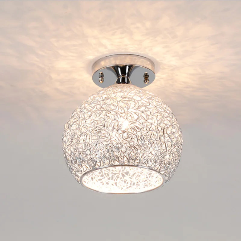 Afralia™ Glass Ball LED Ceiling Lights for Home Decor and Minimalist Living Rooms