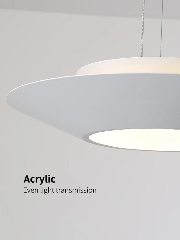 Afralia™ Round LED Chandelier: Modern Nordic Minimalist Dining Room Lamp for Living Room