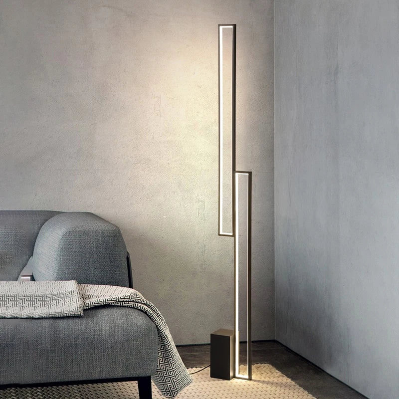 Afralia™ Nordic Minimalist LED Floor Lamp for Living Room Home Decor