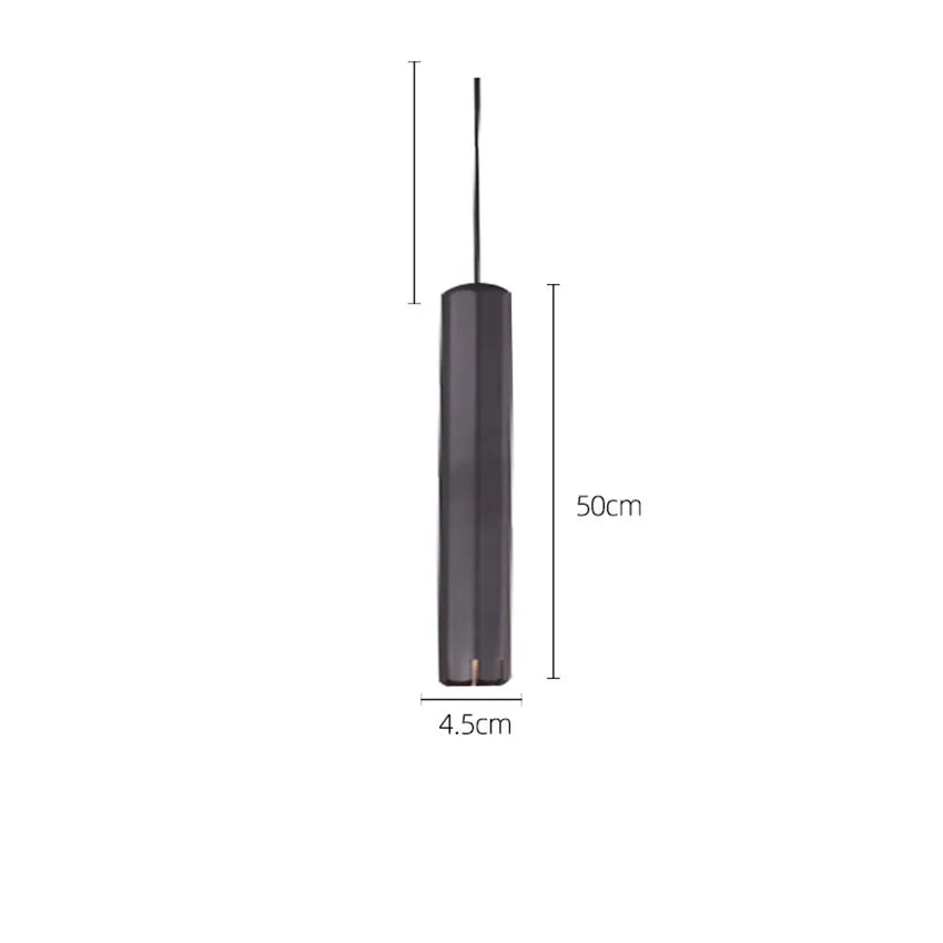 Afralia™ Tube Pendant Lights Minimalist Modern Rose Gold Lamp for Bar Dining Living Room