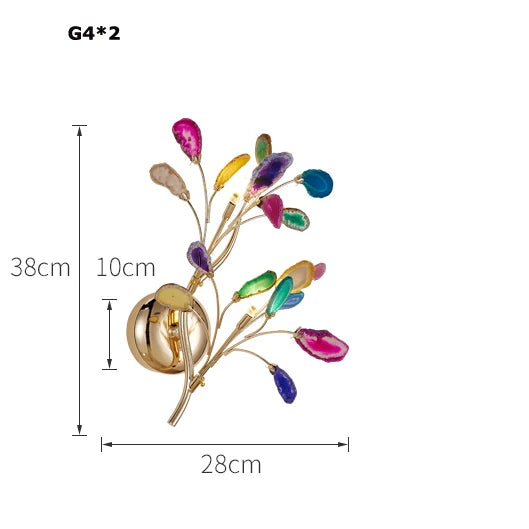 Afralia™ Agate Designer LED Chandelier for Dining & Foyer Room