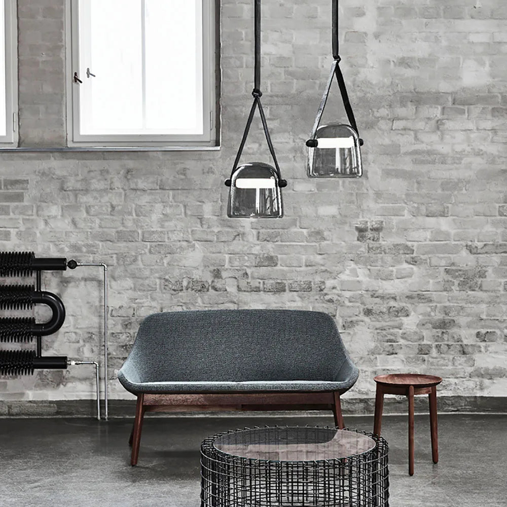 Afralia™ Modern Glass Pendant Lights LED Hanging Lamps for Living Room Decoration