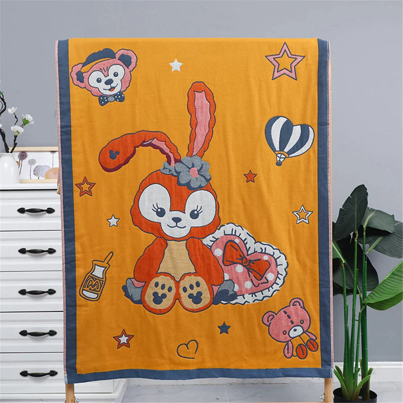 Afralia™ Cusack Cartoon Cat 100% Cotton Large Towel - 80*160 for Bath & Beach - Children & Adult