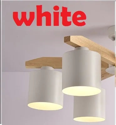 Afralia™ Iron & Wood Chandelier: Kids Room & Kitchen Island Lighting Fixtures