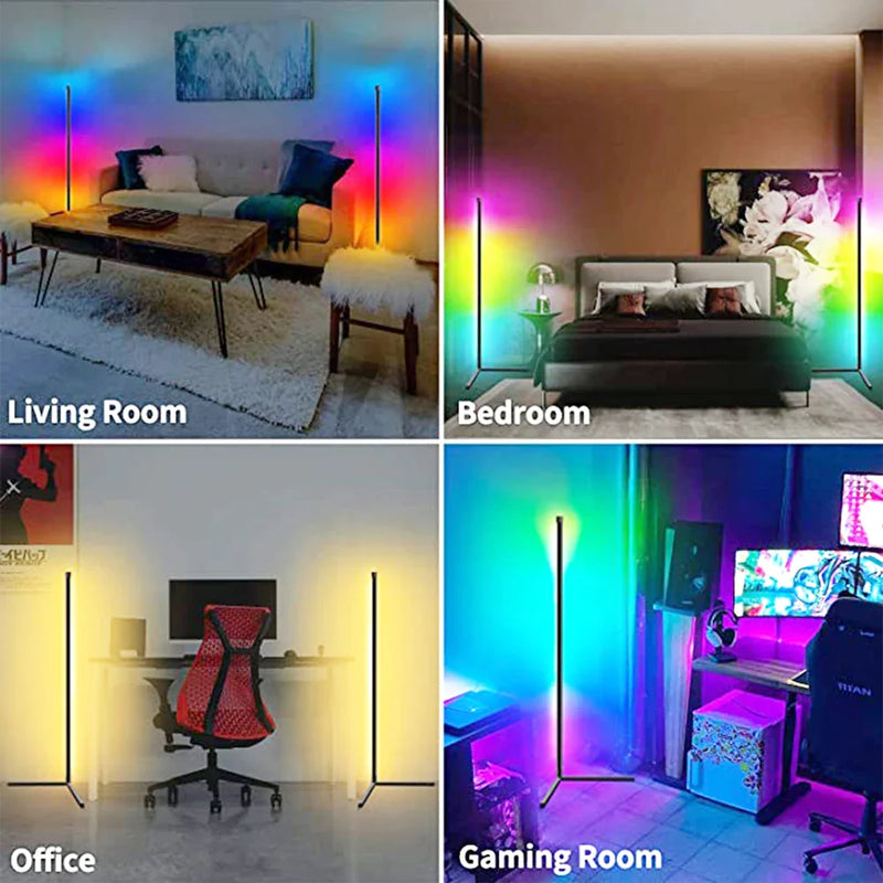 Afralia™ Sunset Projection RGB LED Floor Lamp for Modern Home Decor