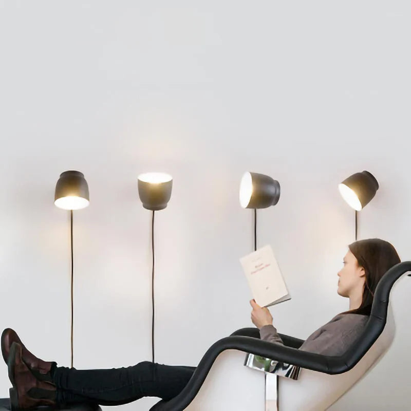 Afralia™ LED Wall Lamp with E14 Light Source and Switch for Indoor Illumination