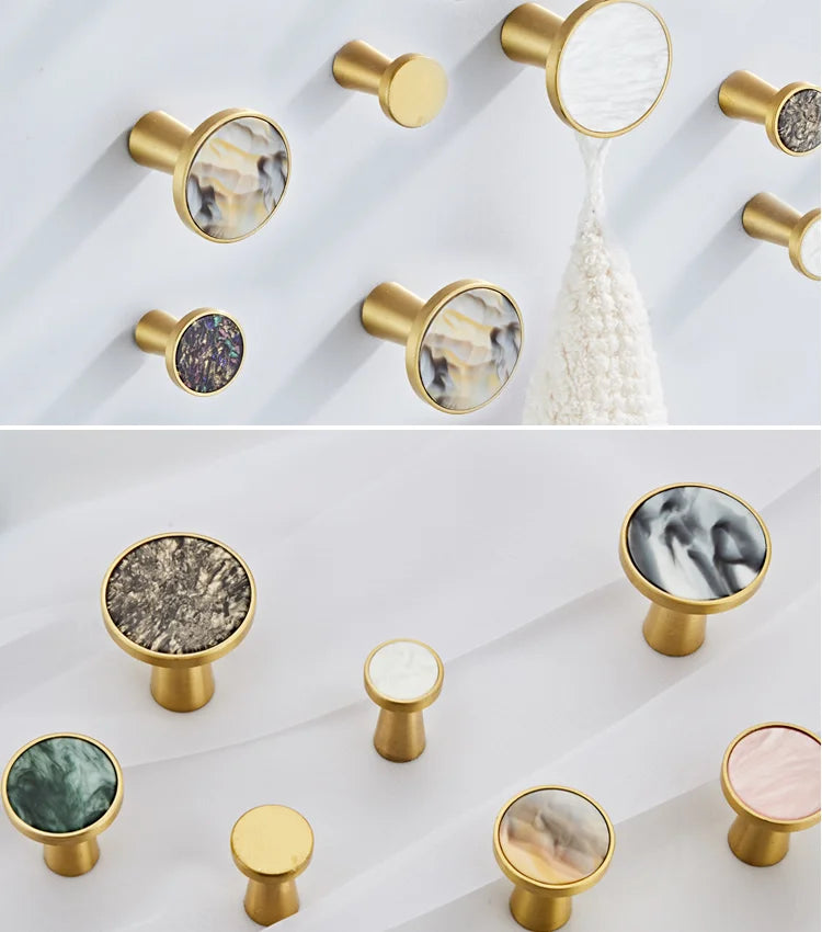 Afralia Brushed Gold Towel Hook for Kitchen and Bathroom Organization