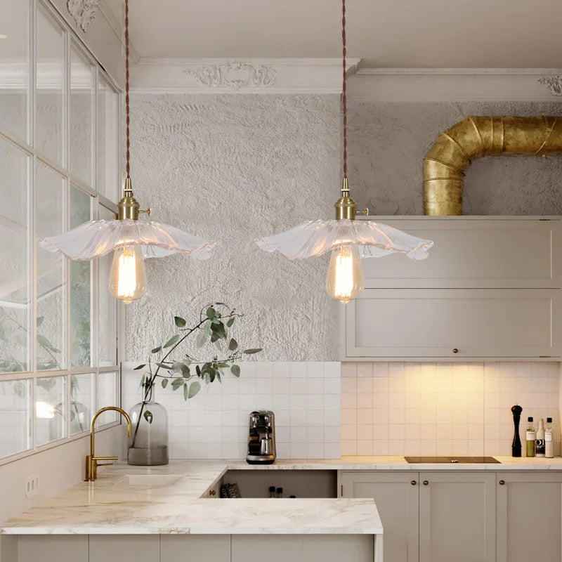 Afralia™ Glass Pendant Lamp: Nordic Modern Retro Vintage Hanging Light for Bar, Cafe & Bedroom