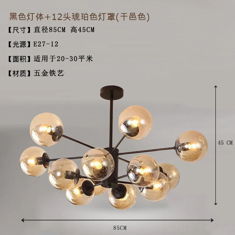 Afralia™ Modern Vintage Suspension Chandelier for Living Room Stair Lamp Industrial Lighting Fixtures