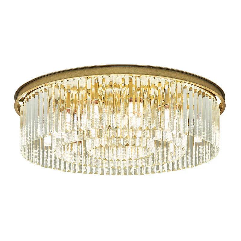 Afralia™ Crystal LED Ceiling Chandelier for Modern American Minimalist Décor