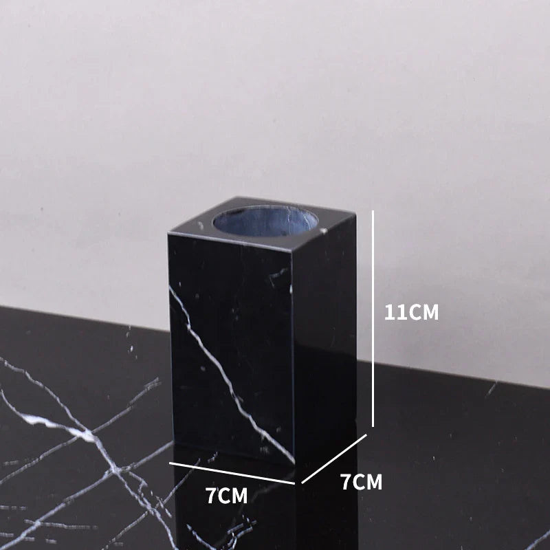 Afralia™ Black Marquina Marble Bathroom Set cue.opti