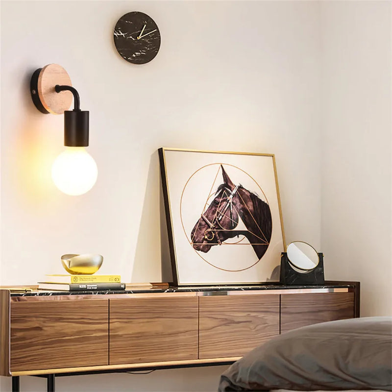 Afralia™ Modern Minimalist Wall Sconce E27 Lighting Fixture for Living Room