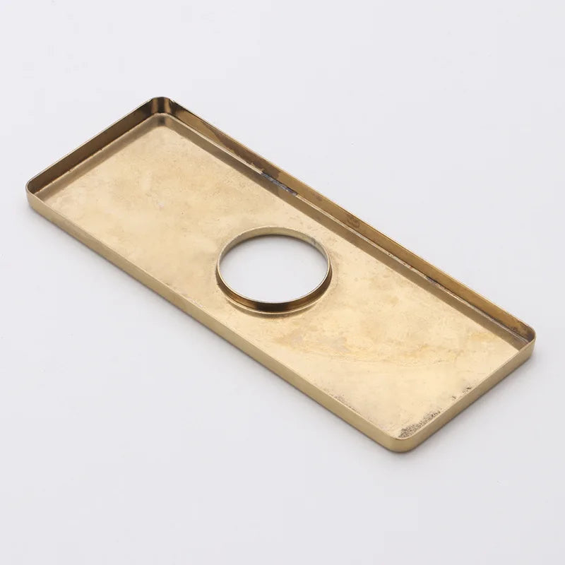Afralia™ 4" Hole Cover Deck Plate for Sink Faucets - Black/Gray/Gold Finishes