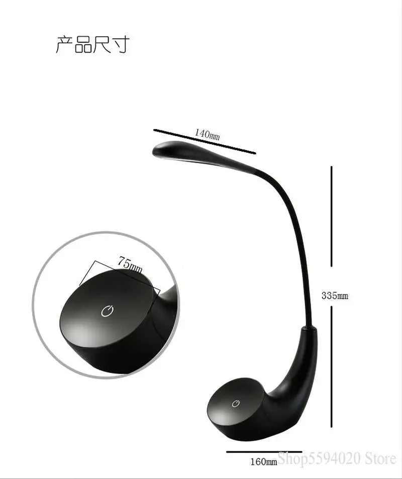 Afralia™ Touch Dimming LED Desk Lamp - Portable Eye Protecting Table Light