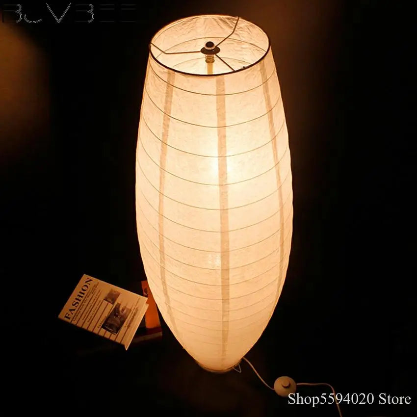 Nordic Woven Paper LED Floor Lamp by Afralia™ for Stylish Indoor Living Lighting