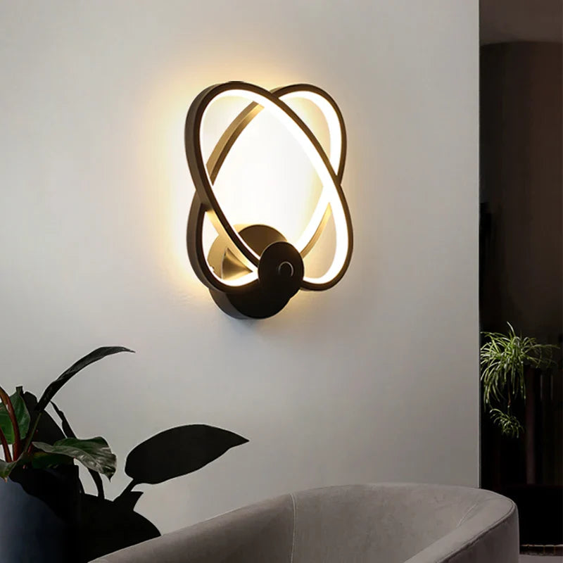 Afralia™ Modern LED Wall Lamp for Indoor Living Room Decor & Bedroom Lighting