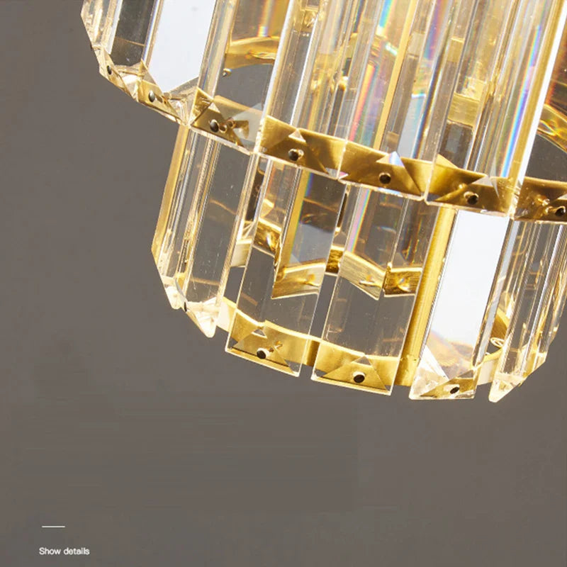 Afralia™ Crystal Chandelier: Elegant LED Ceiling Light for Living Room, Bedroom, and Aisle. Luxurious Modern Design.