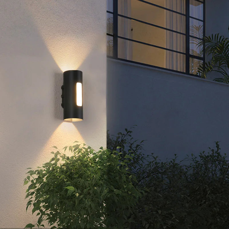 Afralia™ Outdoor LED Wall Lamp Aluminum Garden Sconce Light IP54 Waterproof Landscape Lighting