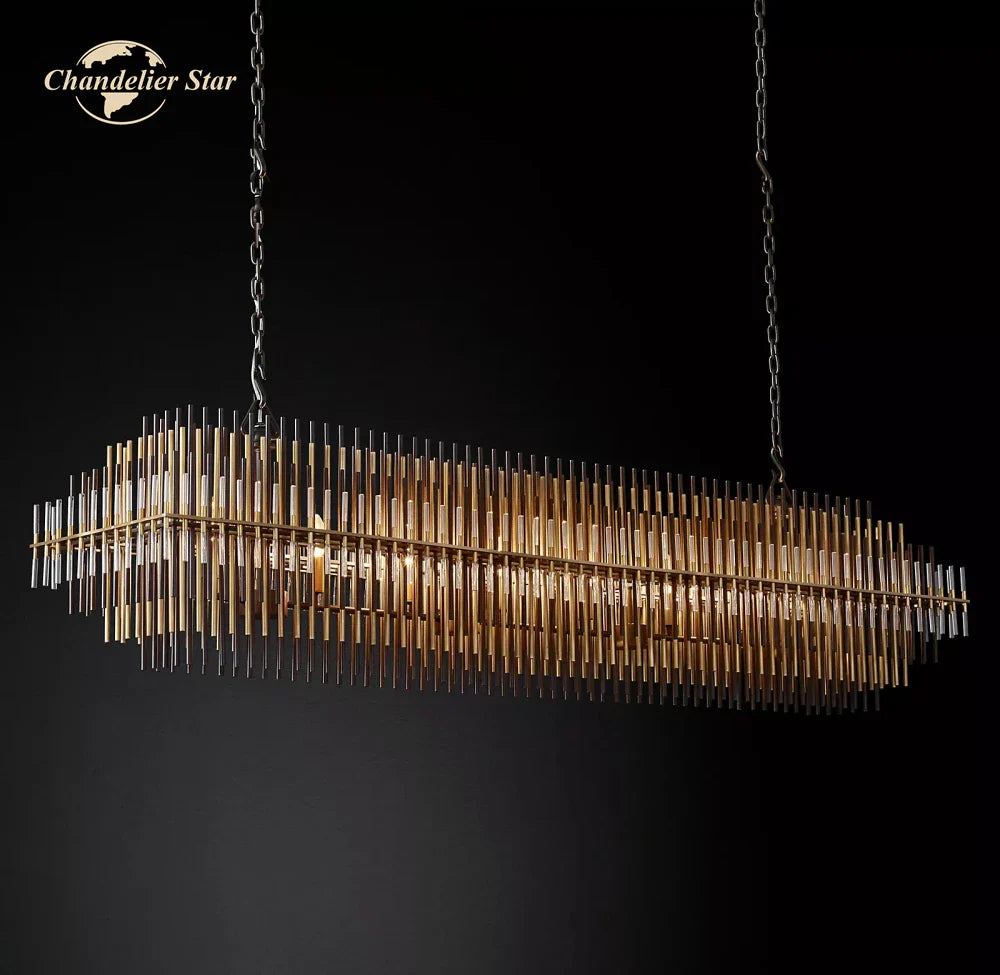 Afralia™ LED Emile Chandelier - Stylish Dining Room & Living Room Lighting