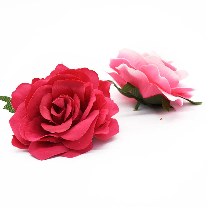 Silk Rose Heads for Wedding Decor & Home Decoration by Afralia™