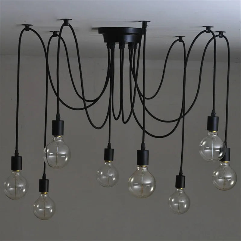 Afralia™ Spider Chandelier Industrial Pendant Lights Modern Ceiling Hanging Lamp