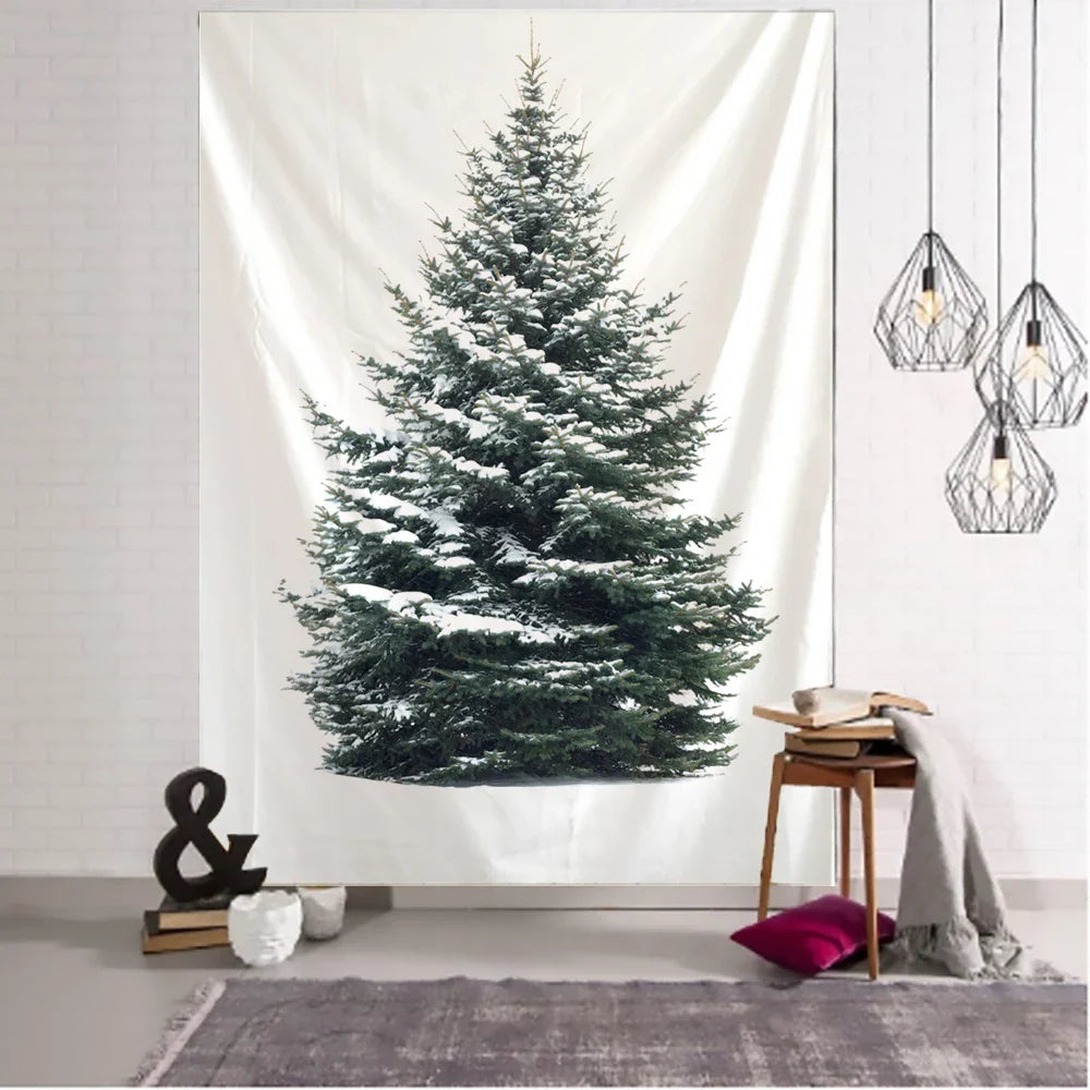 Afralia™ Christmas Tree Tapestry Wall Hanging Ornament for Festive Home Decor