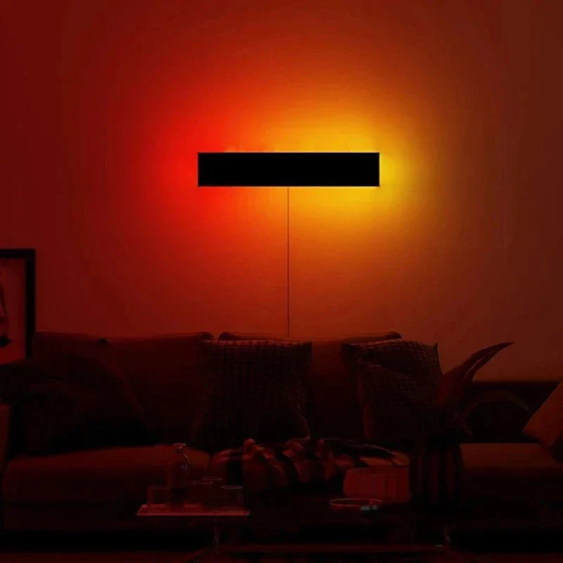 Afralia™ RGB LED Wall Lamp: Modern Colorful Remote Control Dimmable Light