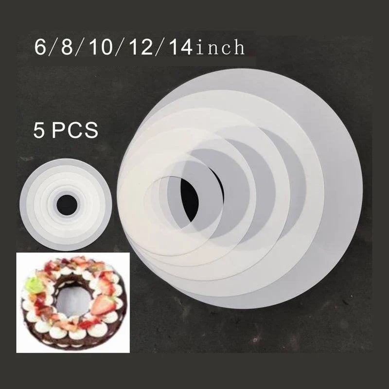 Afralia™ Round Cake & Cookie Mold Set for DIY Dessert Decoration