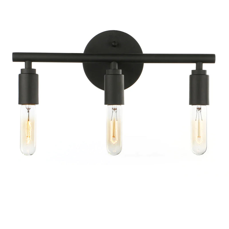 Afralia™ Permo 3 Light Sconce Matte Black Wall Light