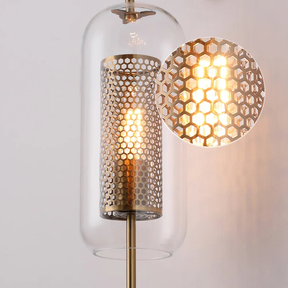Nordic Glass Wall Lamp for Bedroom & Living Room by Afralia™
