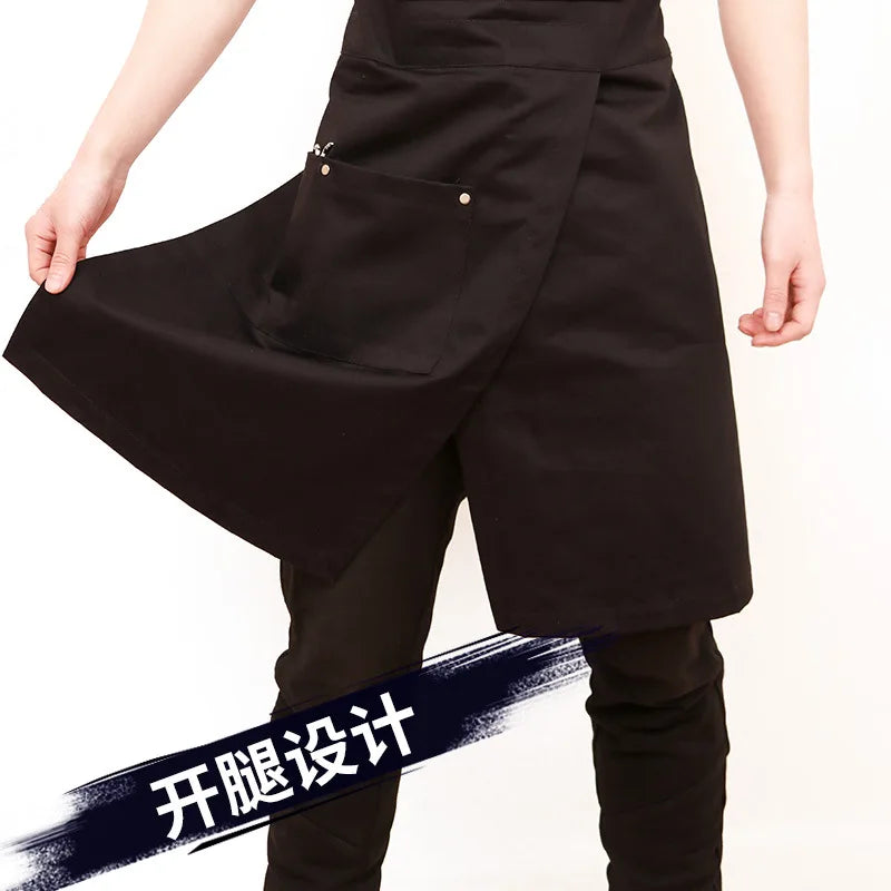 Afralia™ Apron: Personalized Korean Fashion Uniforms for Barber, Tea, Coffee & Flower Shop