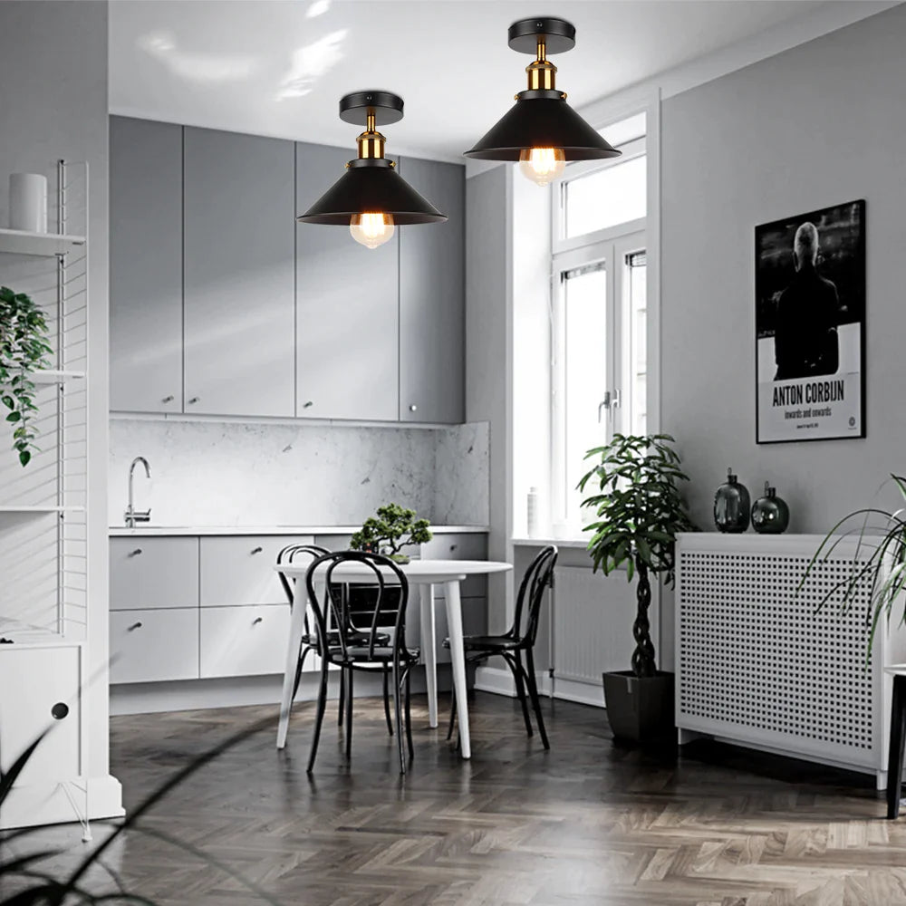 Afralia™ Retro Wall Lamp Pendant Light with E27 Edison Bulb for Home, Restaurant & Cafe