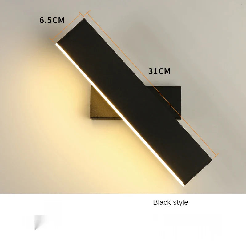 Afralia™ 360 Degree Rotate Wall Lamp for Bedroom Hotel Bedside Sconce Reading Light