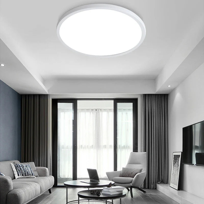Afralia™ LED Ceiling Light: Modern Ultra-thin Panel, 6-48W, Surface Mounted for Living Room