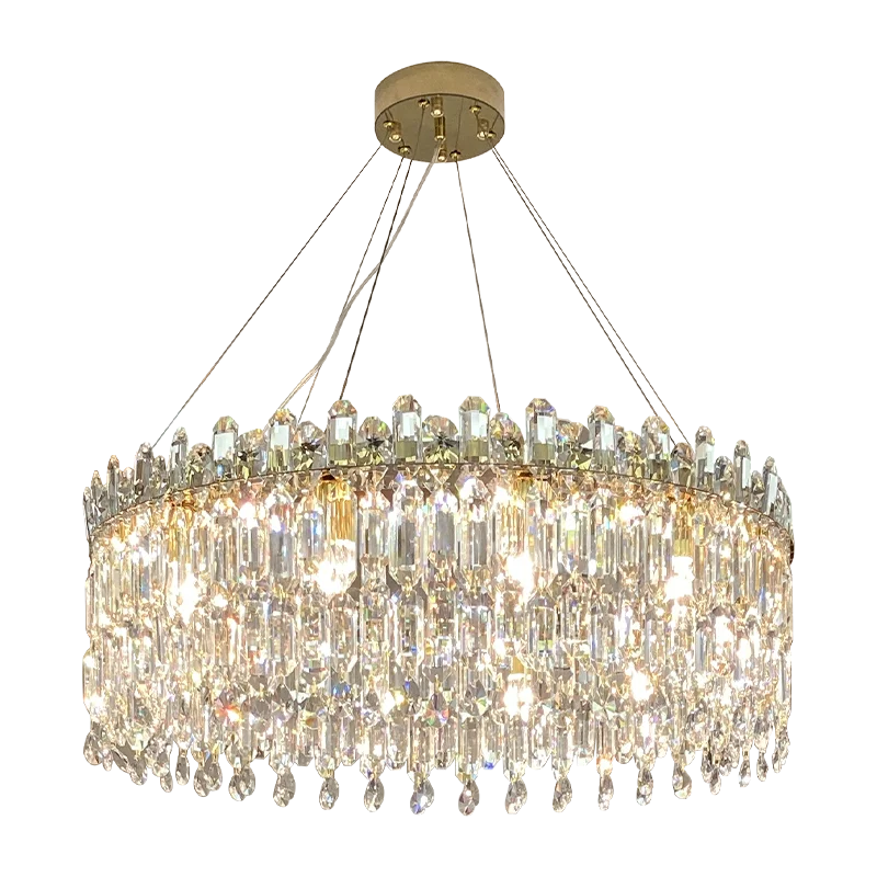 Afralia™ Crystal Chandelier: Luxe LED Living Room Decoration