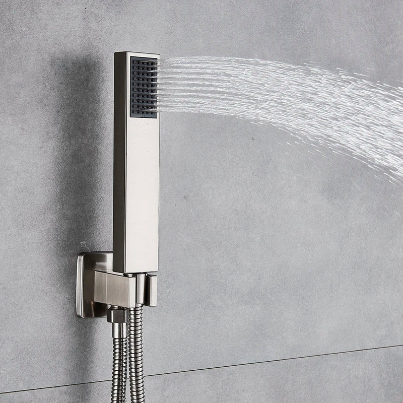 Afralia™ Thermostatic Shower Faucet with 20" Rainfall Head - Ceiling Mounted Bathtub Mixer