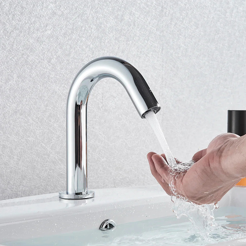 Afralia™ Infrared Sensor Faucet Mixer for Touchless Electric Basin - Hot & Cold Water