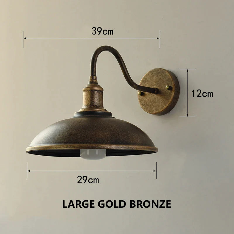 Rust Wall Light Afralia™ Vintage Outdoor Wall Lamp, Industrial Rust Wall Light for Cou