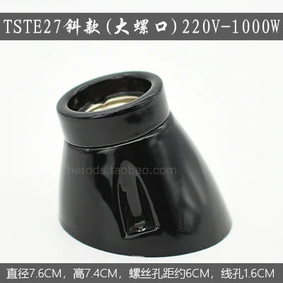 Afralia™ Ceramic E27 Lamp Bulb Holder Base, Table Ceiling Fitting Socket Lampholder
