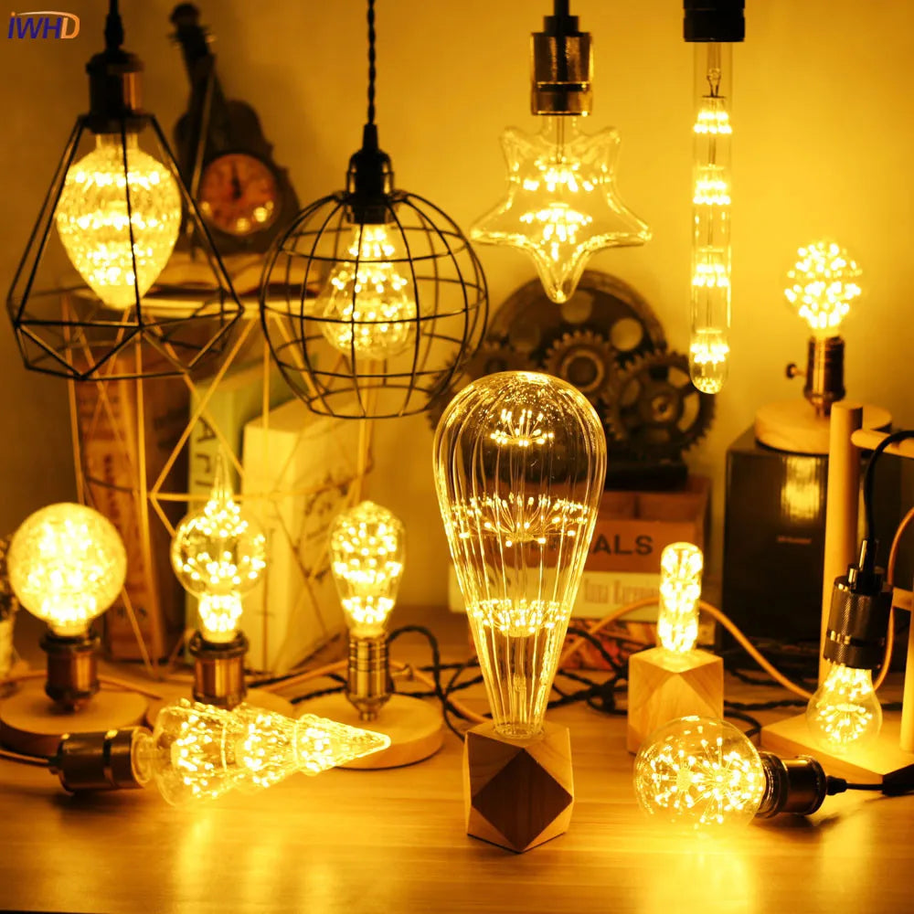 Afralia™ Retro Edison Bulb LED 3W E27 Industrial Vintage Lamp Light Bulb